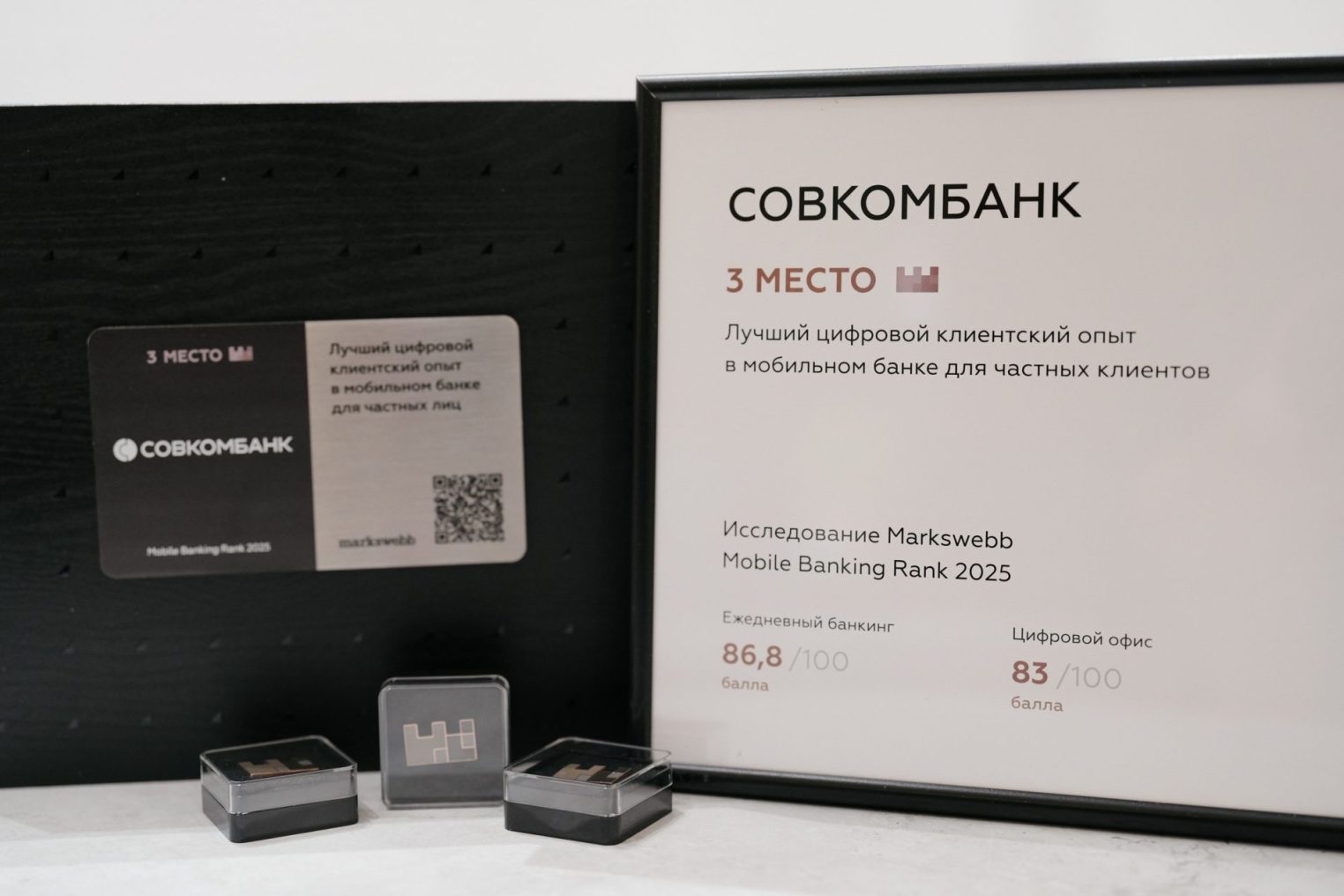 Совкомбанк подтвердил свое место в тройке лидеров независимого рейтинга Mobile Banking Rank 2025