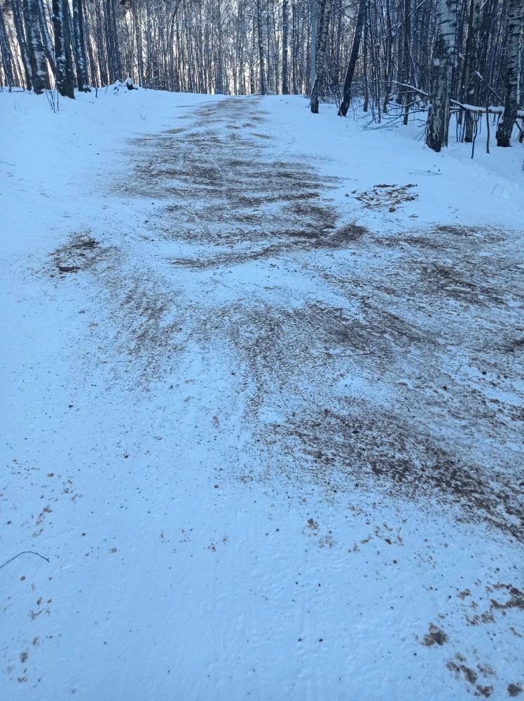 "Заботливые" добряки засыпали песком спуск на костромской лыжной трассе