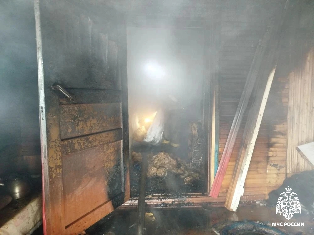 Следователи и МЧС работают на месте смертельного пожара под Костромой