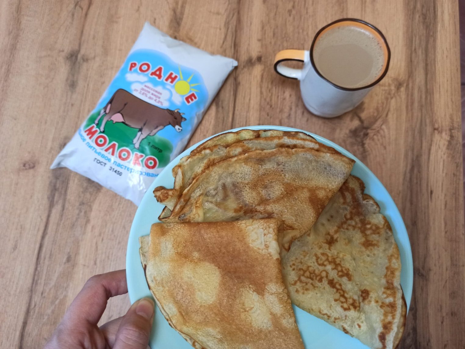 Идеальные блинчики с «Родным молоком»