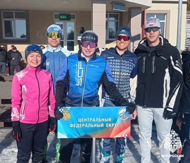 Пожарный из Нерехты Сергей Артамонов стал лучшим на всероссийской лыжне