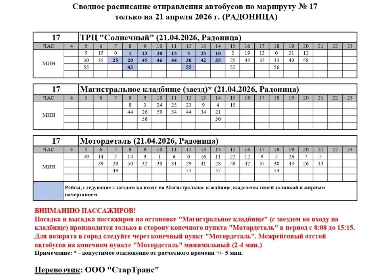 В Радоницу костромичей быстро довезут до кладбищ благодаря дополнительным автобусам