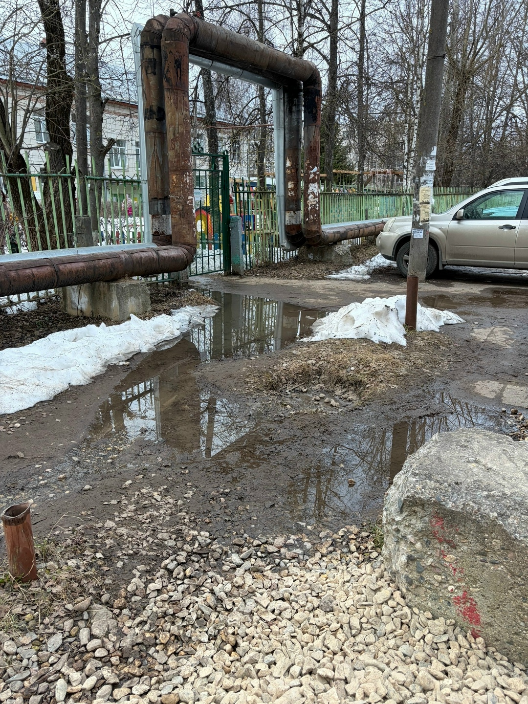 Костромской детский сад тонет в нечистотах