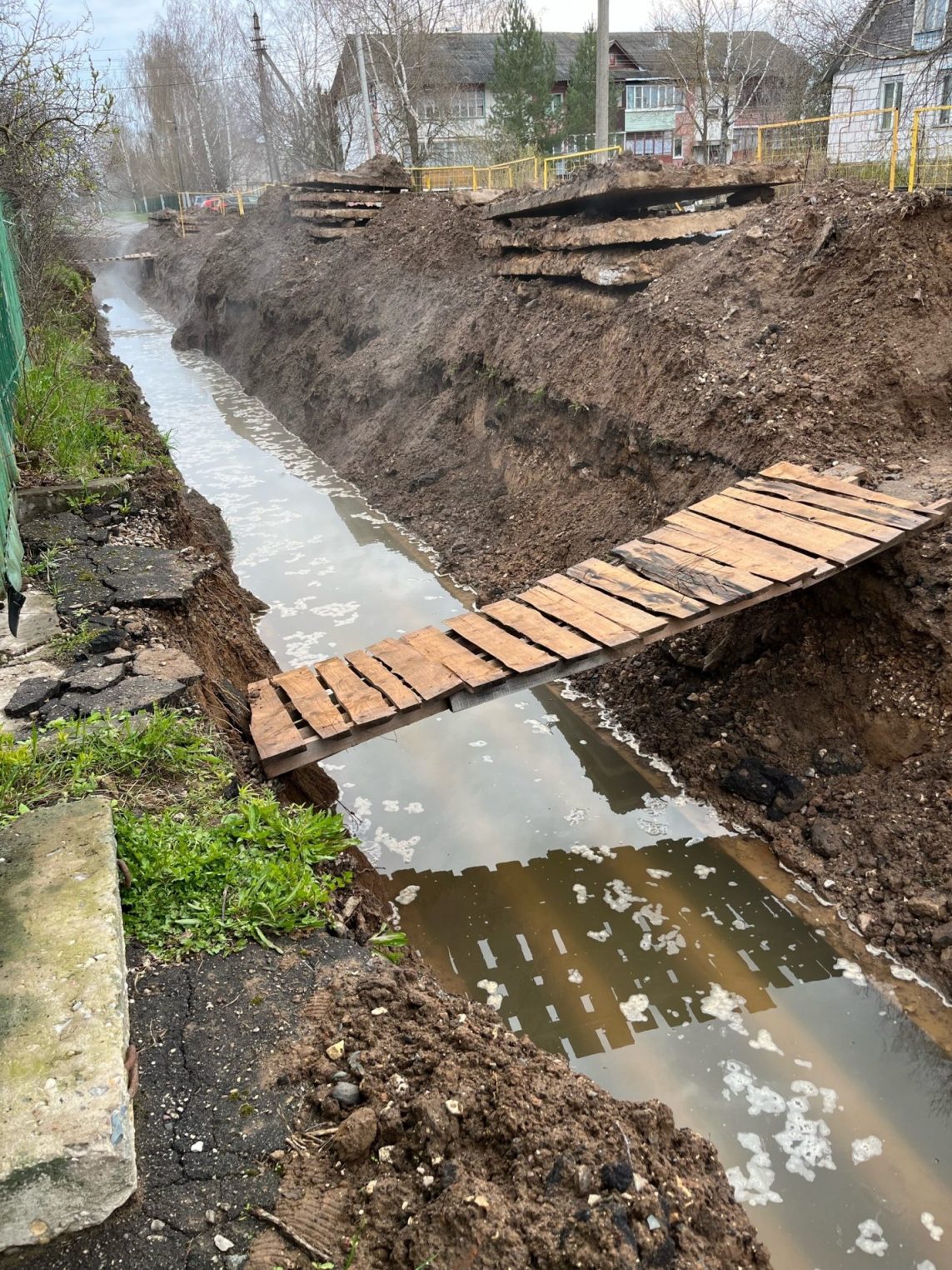 Жители костромского поселка не рады мосту