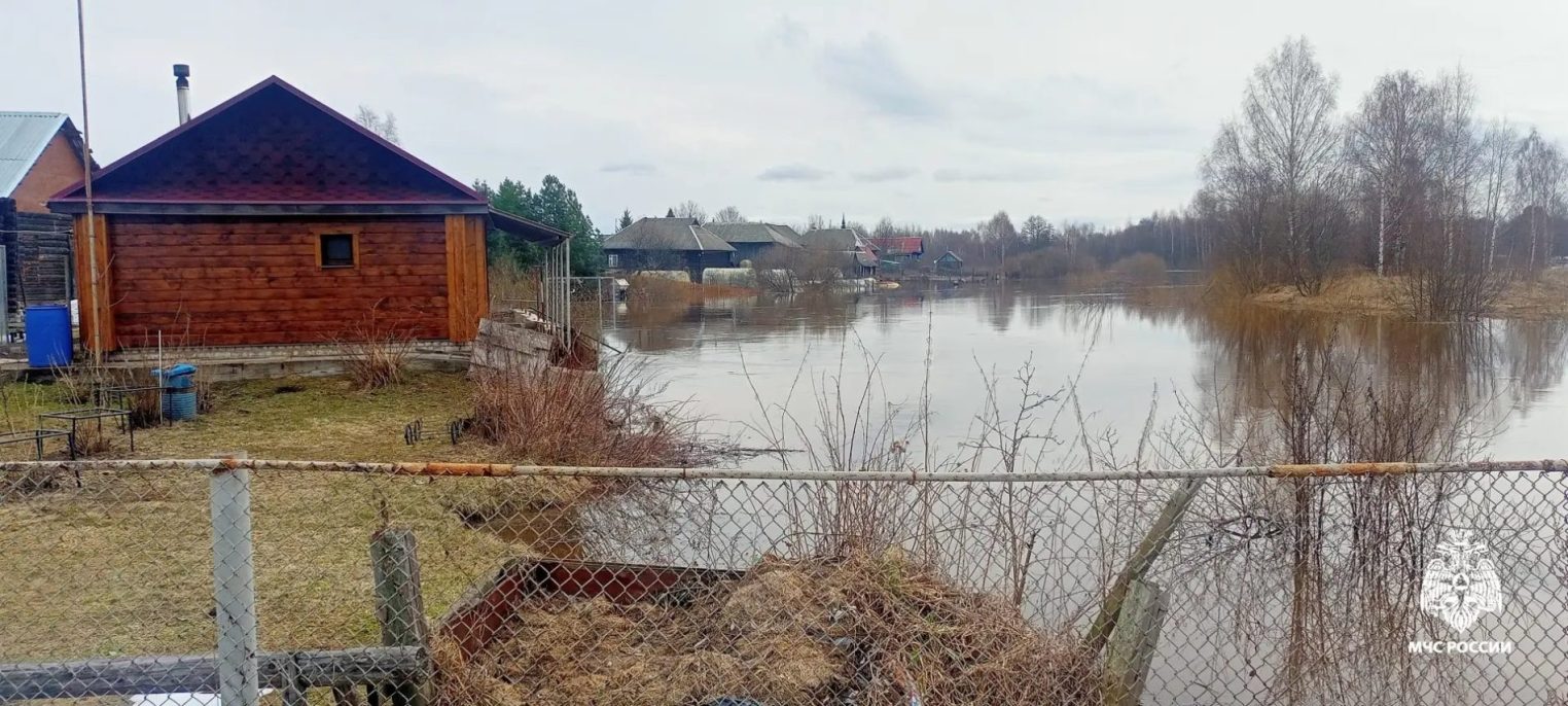 Под Костромой затопило несколько дачных участков