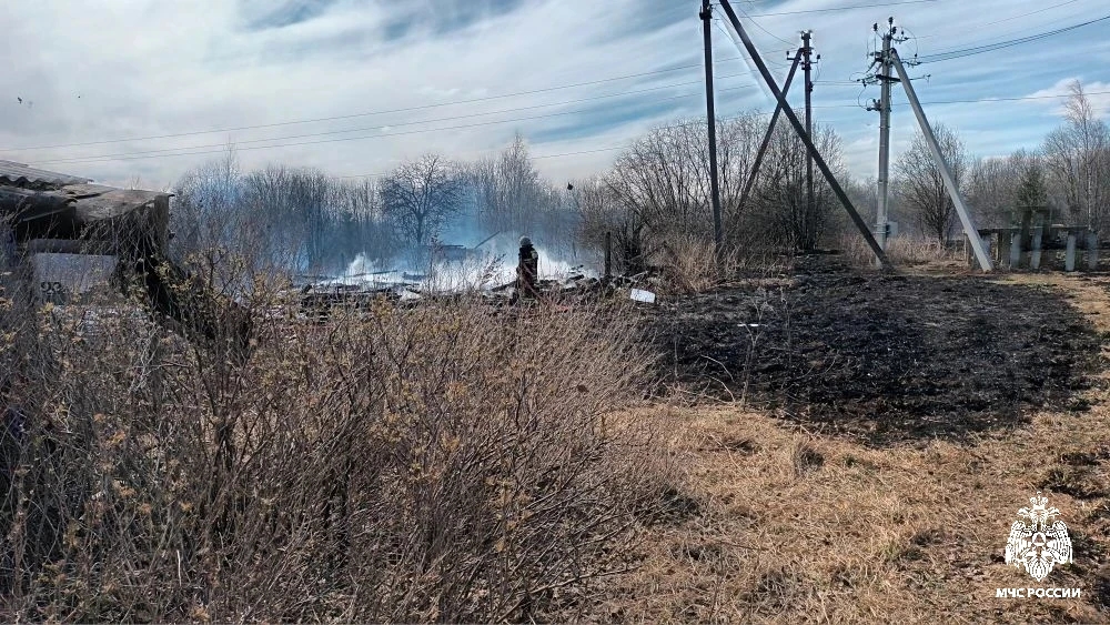 Сильный ветер и сухая трава спровоцировали сразу несколько пожаров в Костромской области