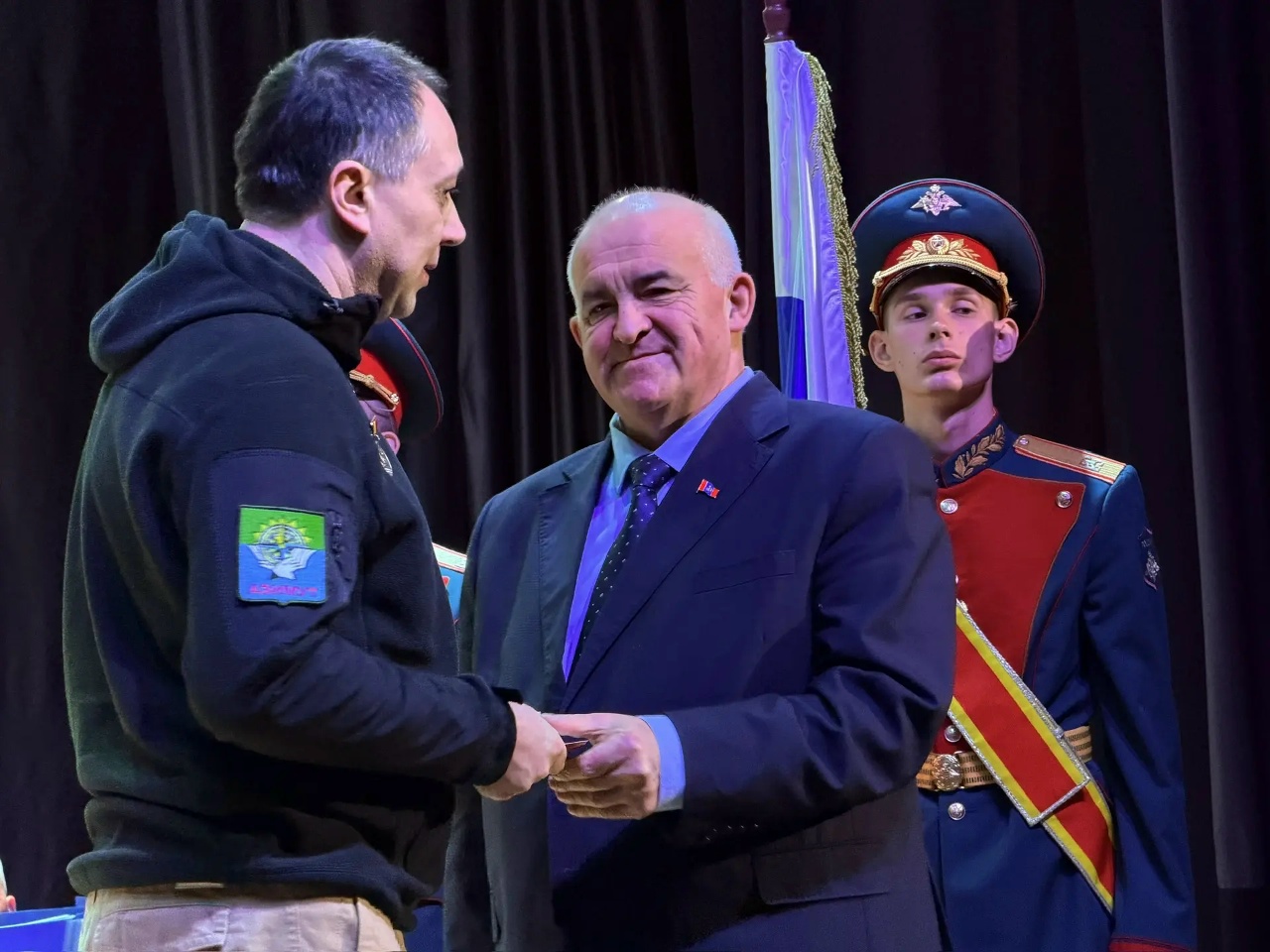 Сергей Ситников и Алексей Анохин приветствовали участников "Вахты Памяти»