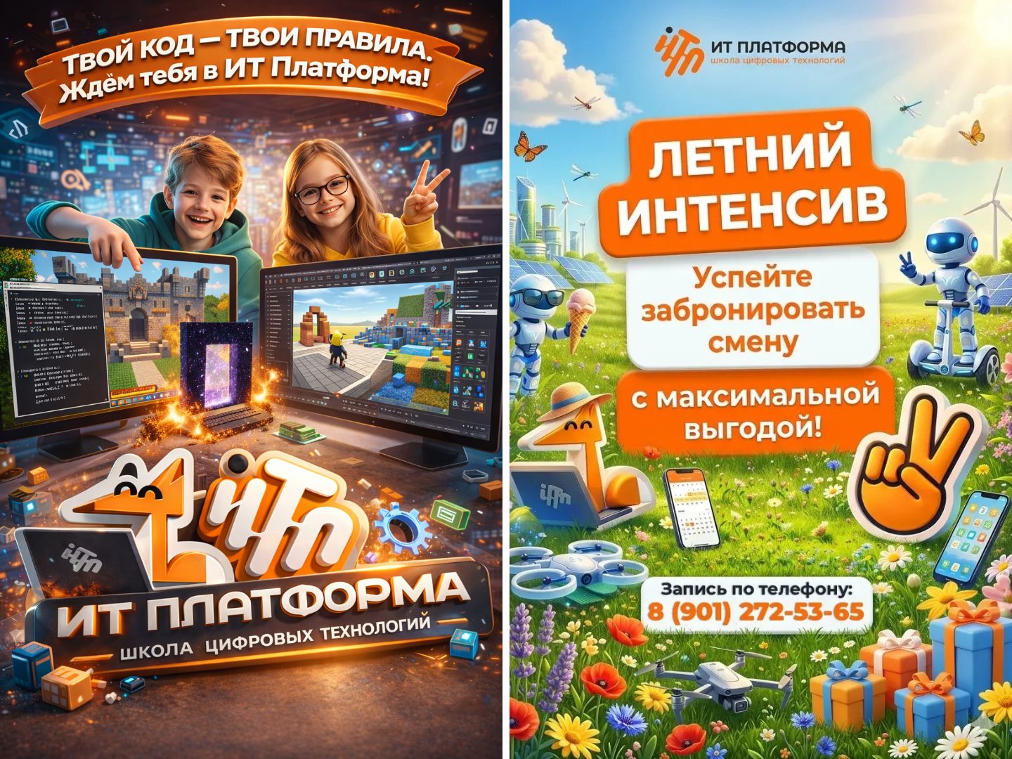 Летний интенсив в "ИТ-платформе" - учёба, приключения и новые открытия для детей