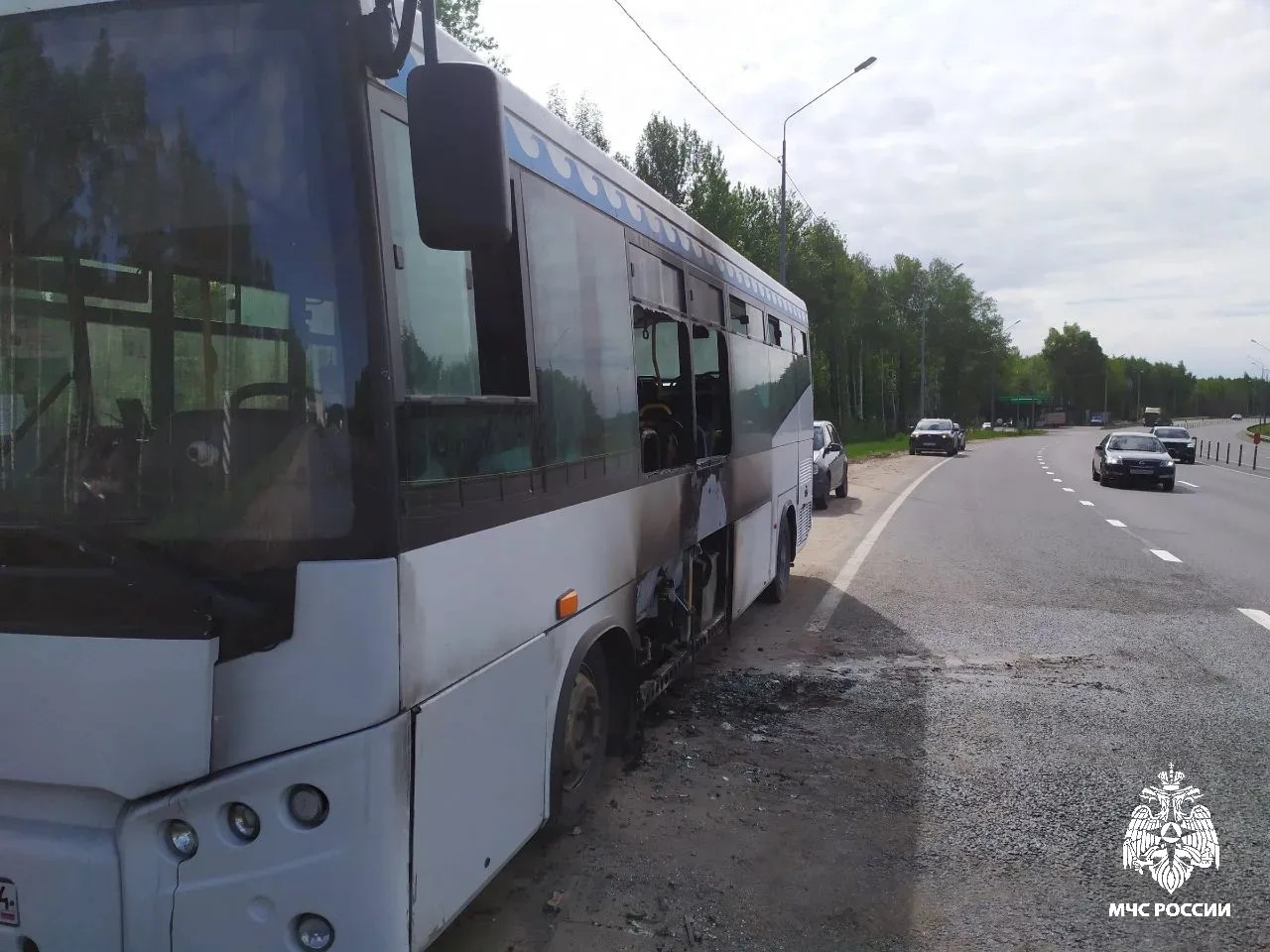 В Костроме сегодня утром загорелся еще один рейсовый автобус