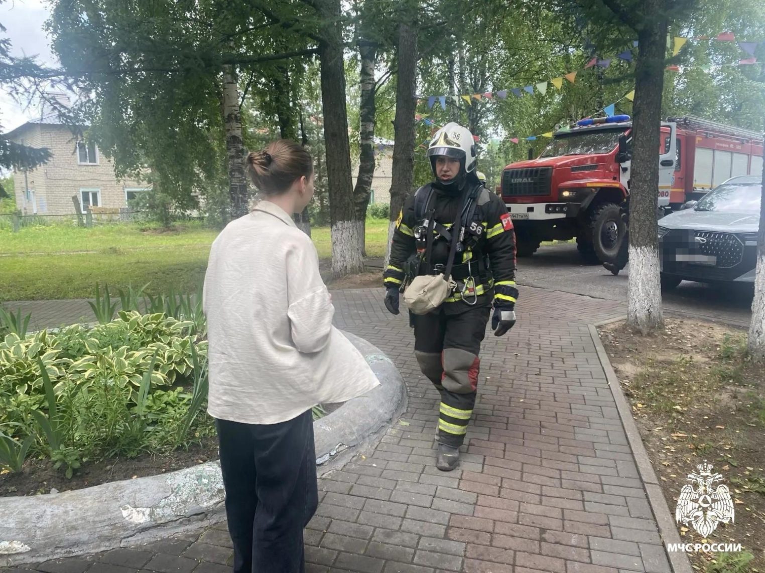 Детская школа искусств «полыхала» в Костромской области