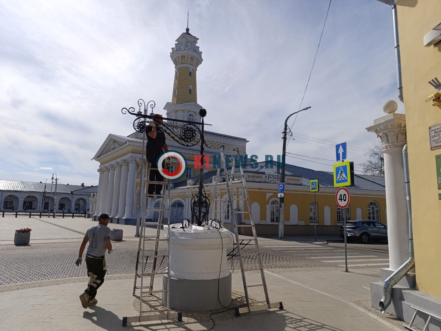 Костромской фонарь, с которым фотографировались миллионы людей со всего мира, снова ожил