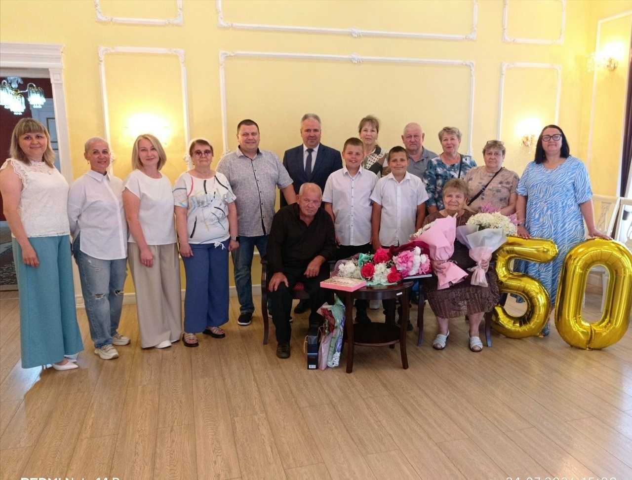 Полвека в любви и заботе: в Буе чествовали золотых юбиляров Даниловых