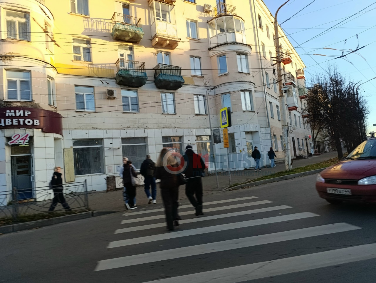 Сломавшийся светофор собрал огромные пробки в Костроме